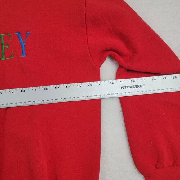 Mickey Mouse Sweatshirt VTG Embroidered Spellout Sweatshirt Large USA Crewneck - Picture 11 of 11